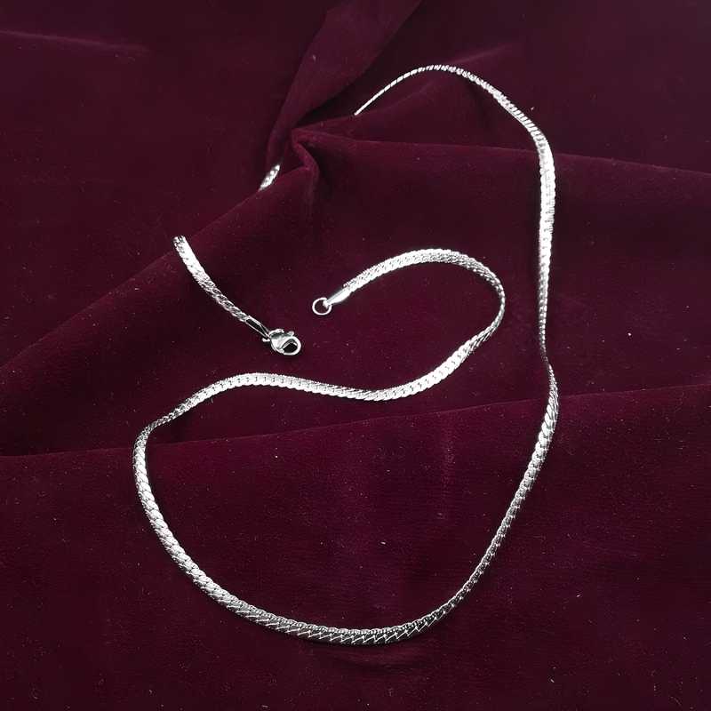 Delicate Men's Silver Plated Chain